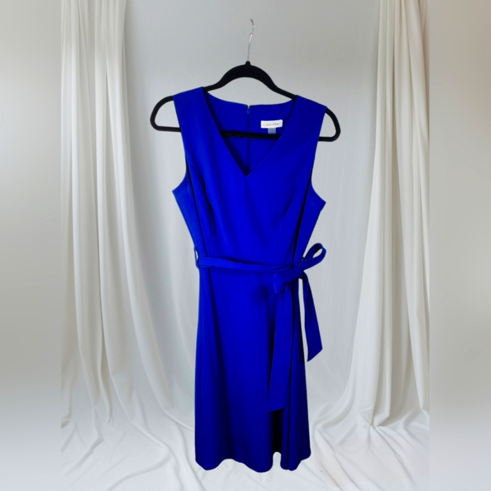 Calvin Klein Size 4 Royal blue dress